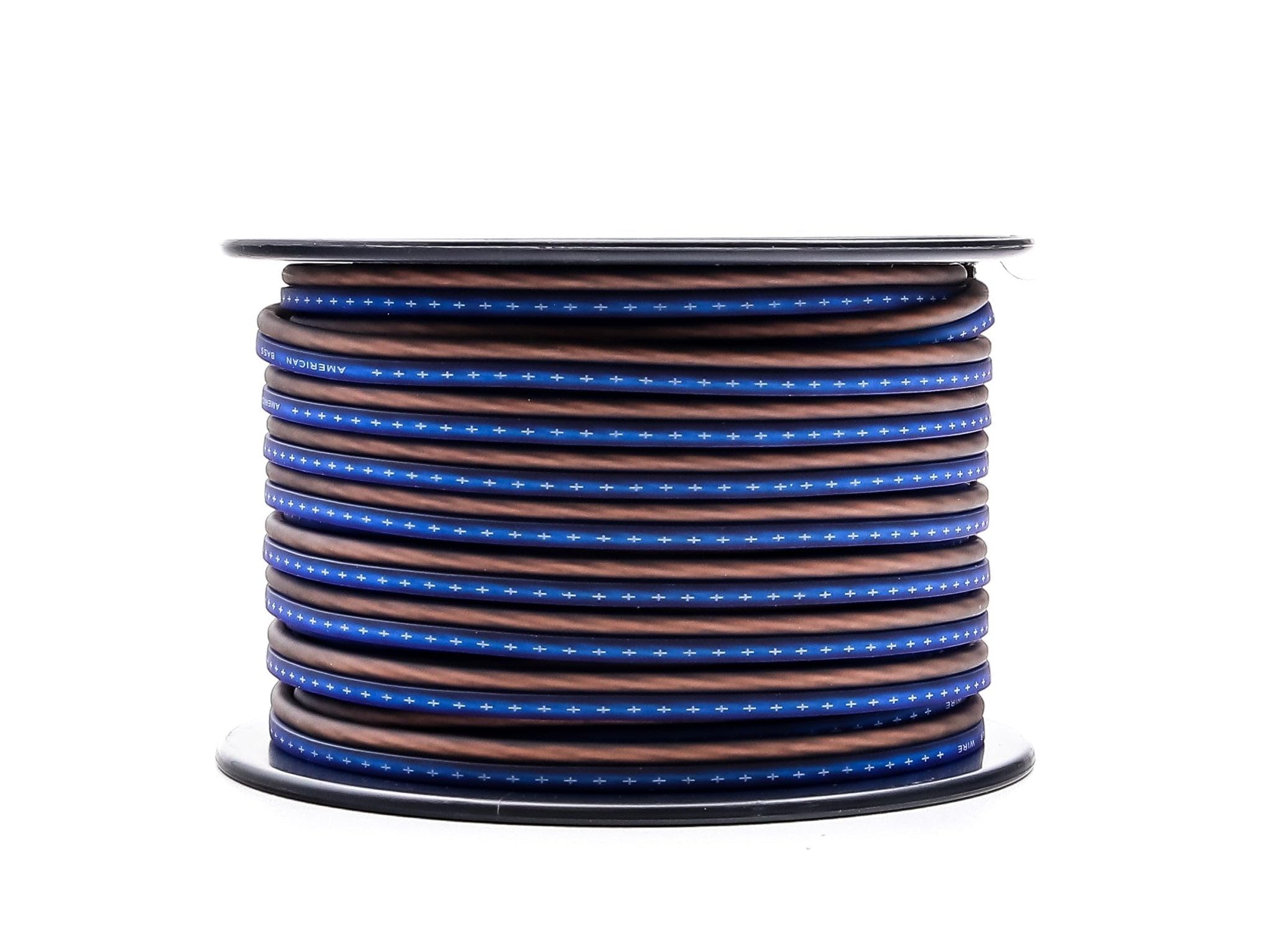 American Bass 16 Gauge Mega Flex Speaker Wire 500ft Blue and Black Twist