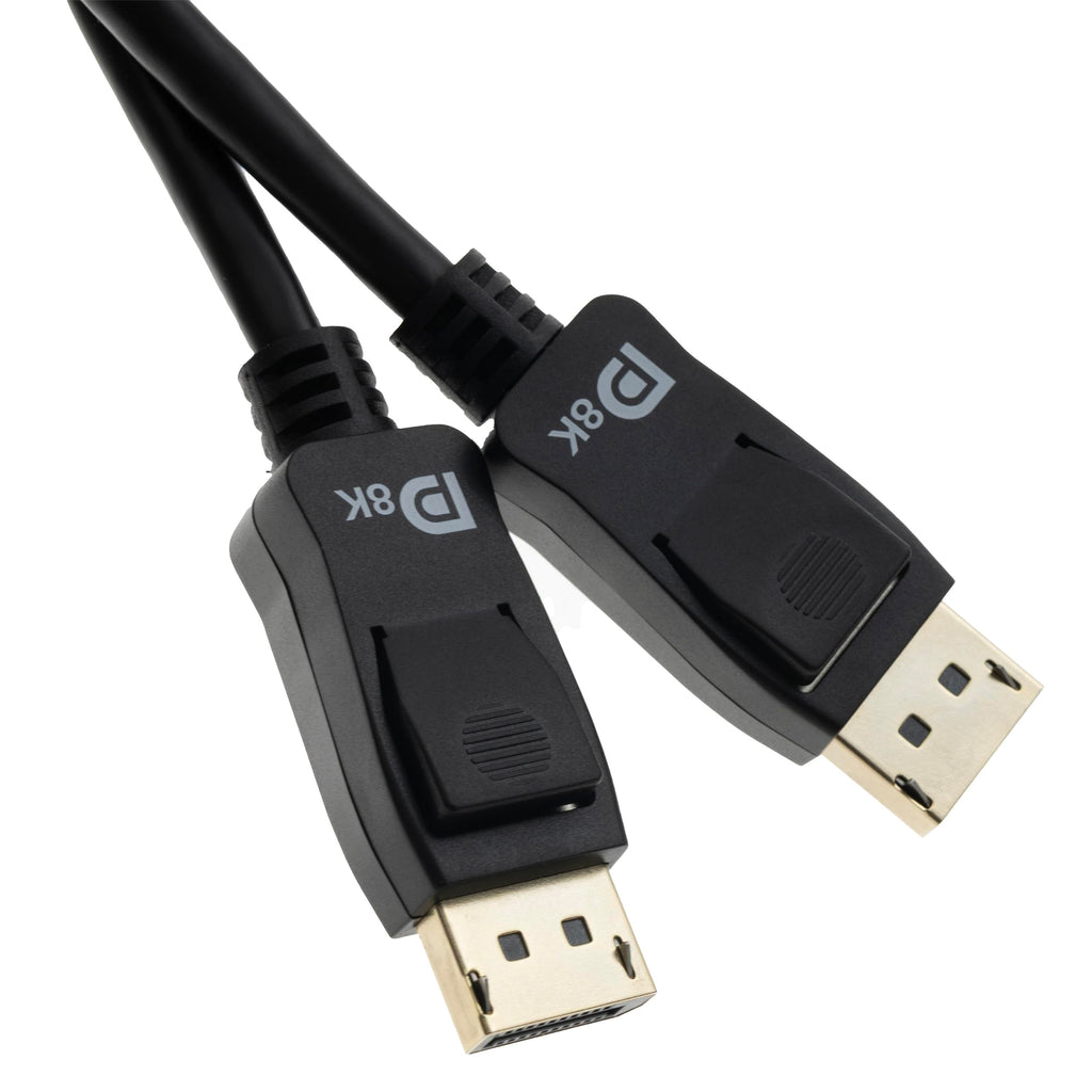 VESA Certified DisplayPort 1.4 Video Cable Male to Male - 32.4 Gbit/s, 8K@60Hz/4K@120Hz, HDR, DSC, Gold-Plated Connectors, 3 Feet