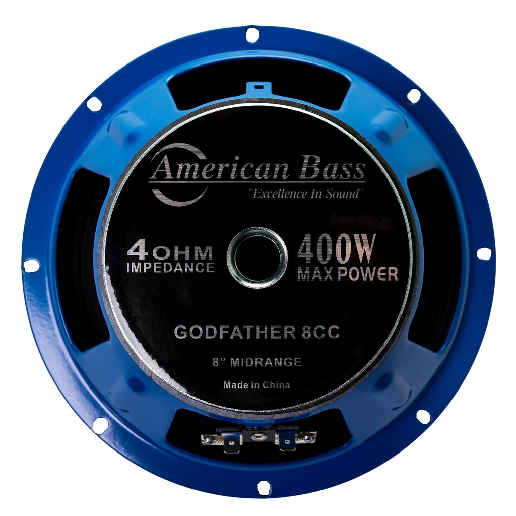 American Bass GF8CC Godfather 8 Midrange 400 Watts 4 Ohm Carbon