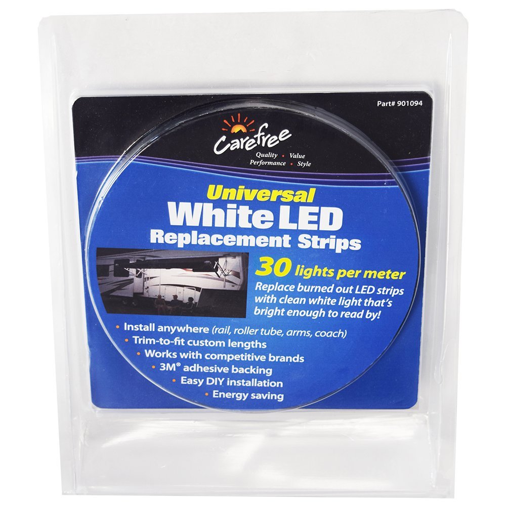 Carefree 901092 Universal White LED 30 LPM Replacement LED Light Strip for RV Awnings,1 Pack