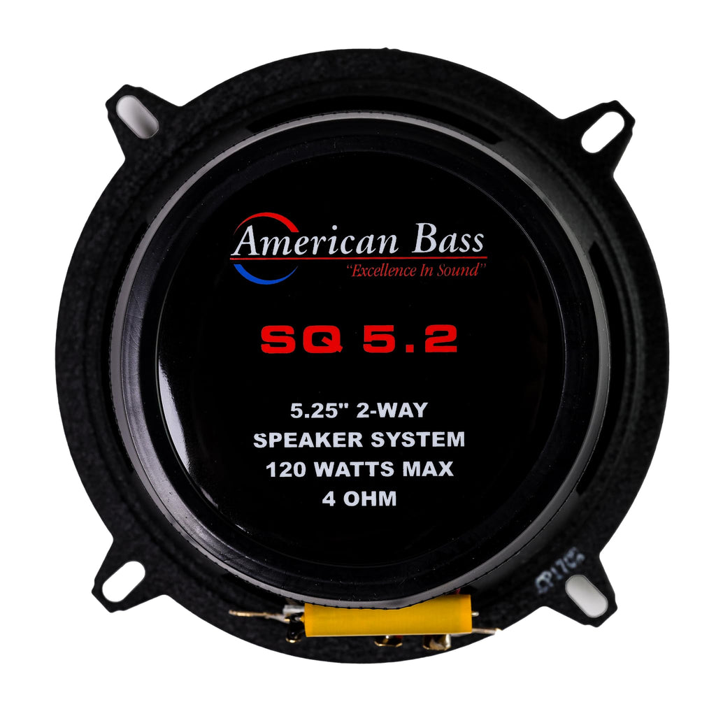 American Bass SQ 5.25" Full Range Speakers, 120, Pair
