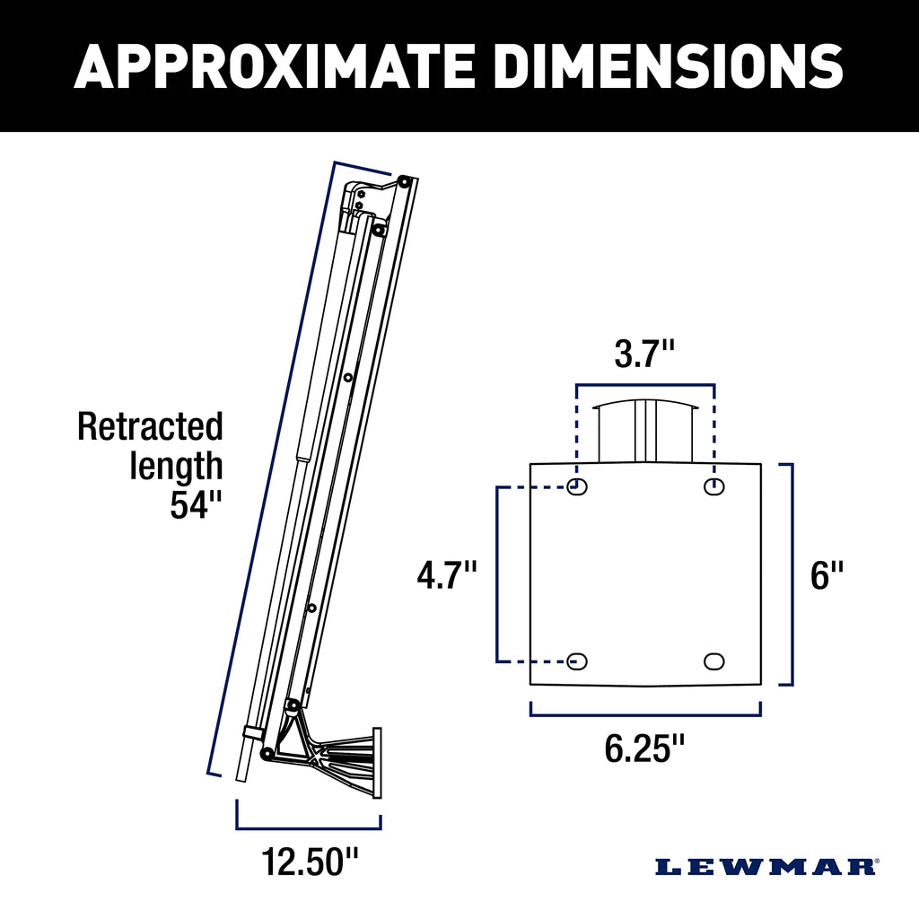 Lewmar Axis 8' Electric Shallow Water Anchor with Remote, White, 69600943