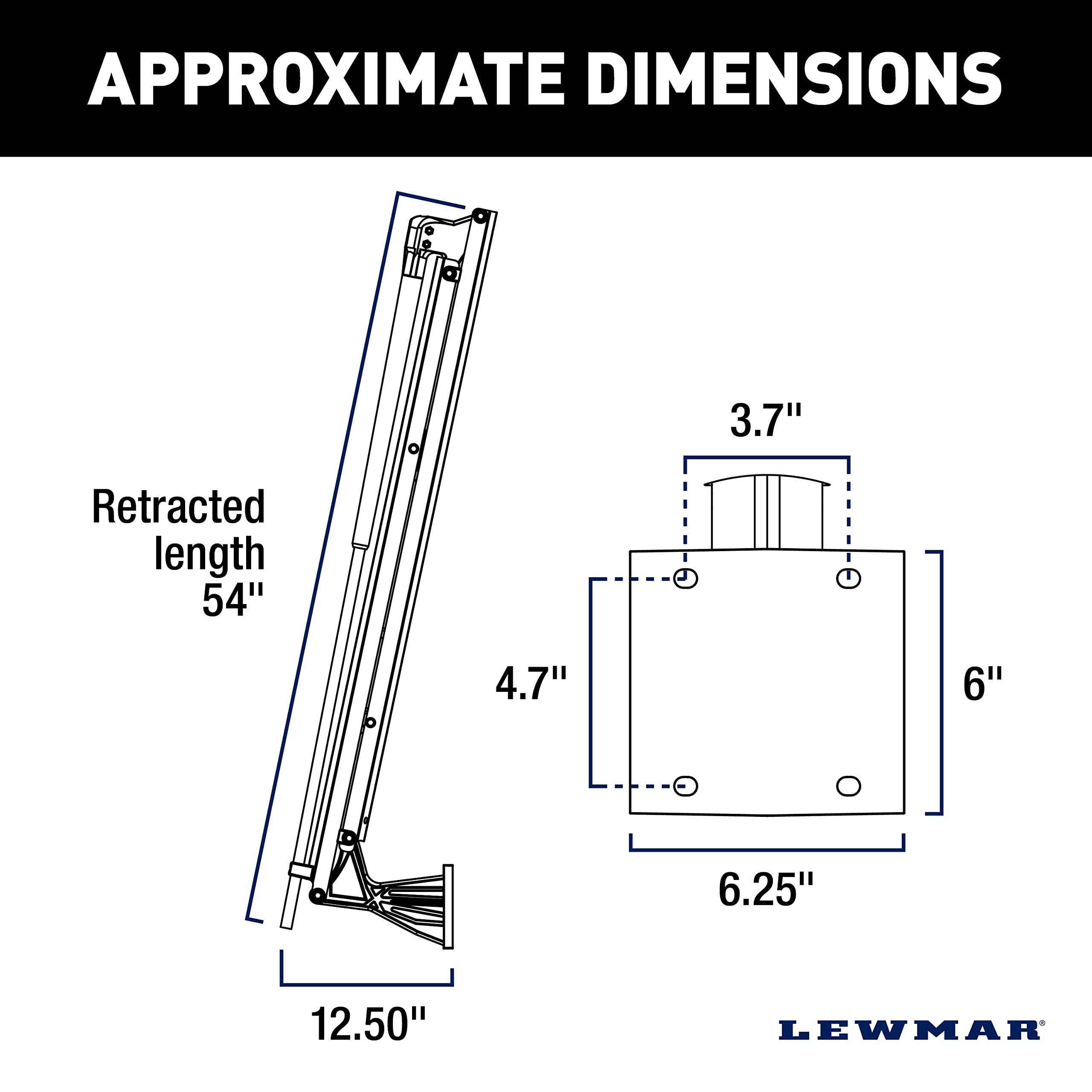 Lewmar Axis 8' Electric Shallow Water Anchor with Remote, White, 69600943