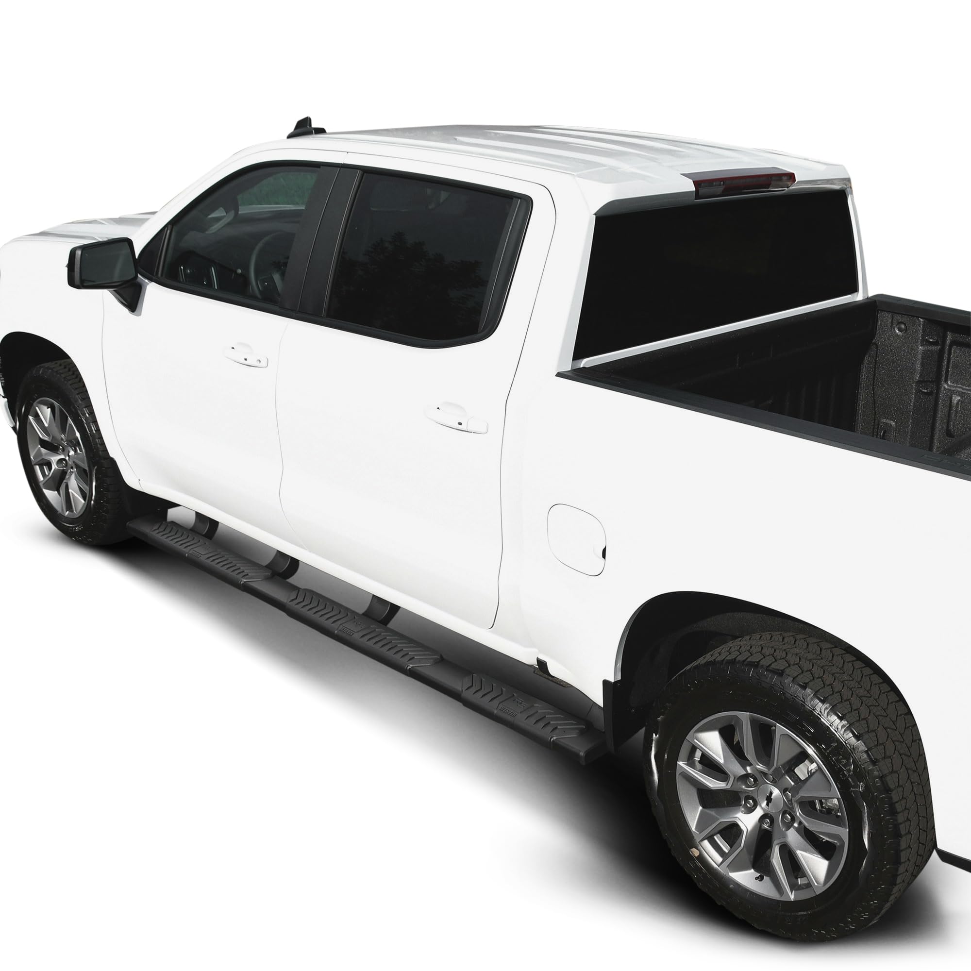 Westin 28-534685 R5 M-Series Wheel-to-Wheel Nerf Bars fits 2019-2026 Silverado Sierra 1500 Crew Cab 5'5" Bed Double Cab 6'5" Bed (Exc 2019 Silverado LD Sierra 1500 Limited) Black Pair