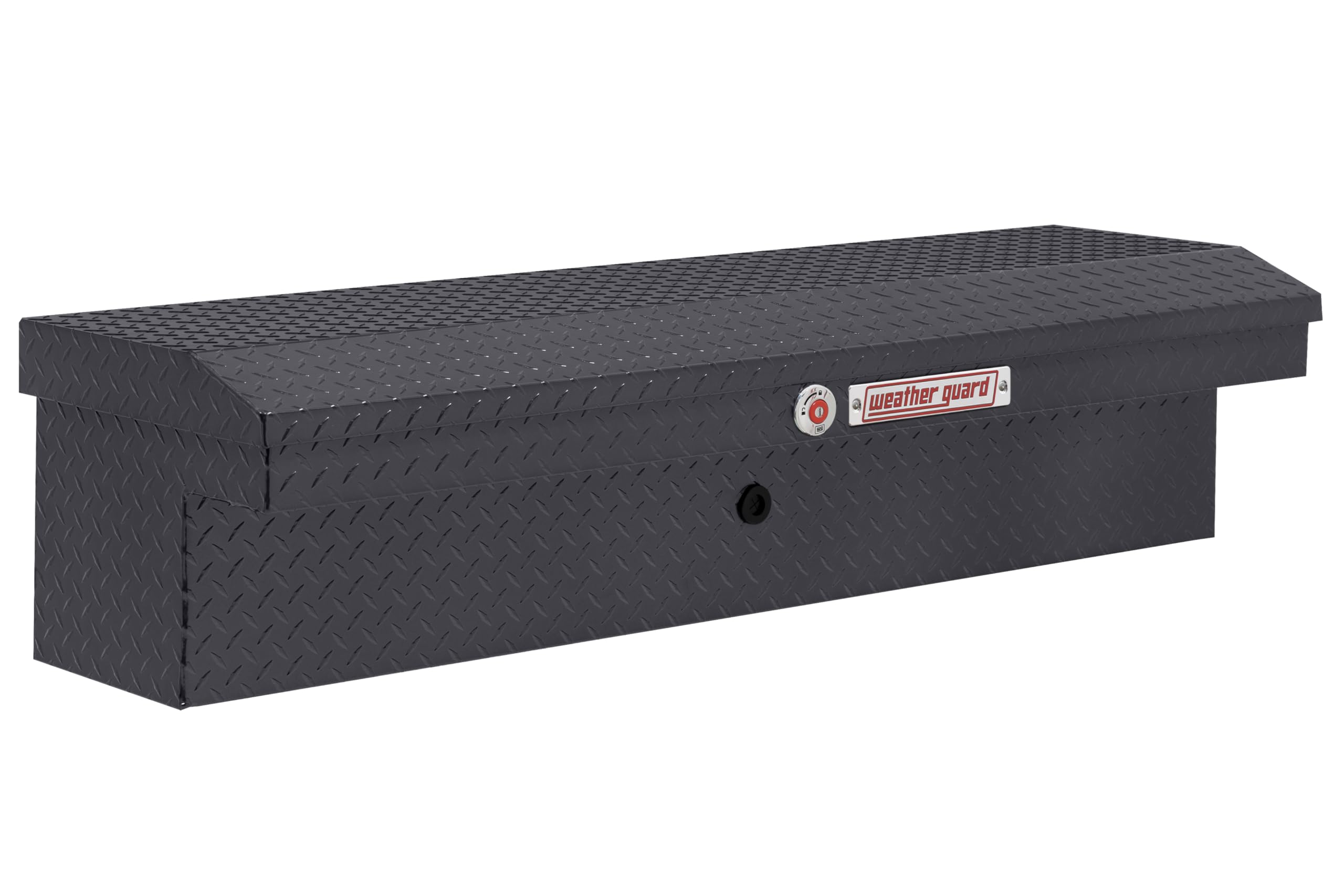 Weather Guard Model 178-6-04 56in Low Profile Lo-Side Box, Aluminum, Gunmetal Gray, 4.0 cu ft