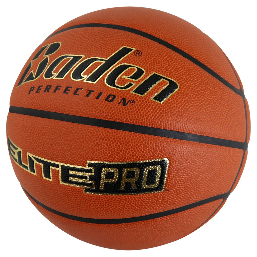 Baden | Elite Pro | Composite Indoor Game Basketball | Premium Quality for Professional Play | Youth, Women & Men's (Elite Pro - NFHS Approved, Size 7 (29.5"))