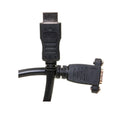 HDMI Extension Cable, High Speed with Ethernet, HDMI-A Male to Panel Mount HDMI-A Female, 28 AWG, 4K @ 30Hz, 6 Foot