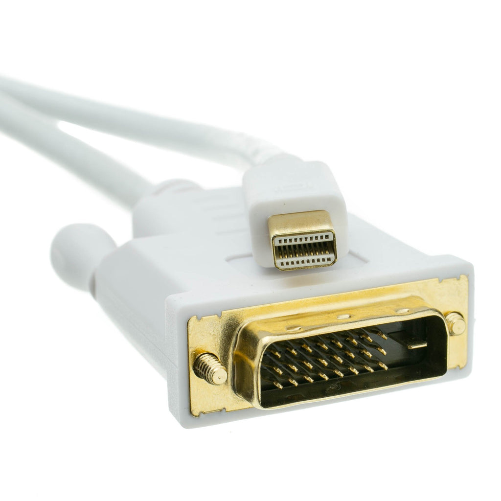 Mini DisplayPort to DVI Video Cable, Mini DisplayPort Male to DVI Male, 15 Foot