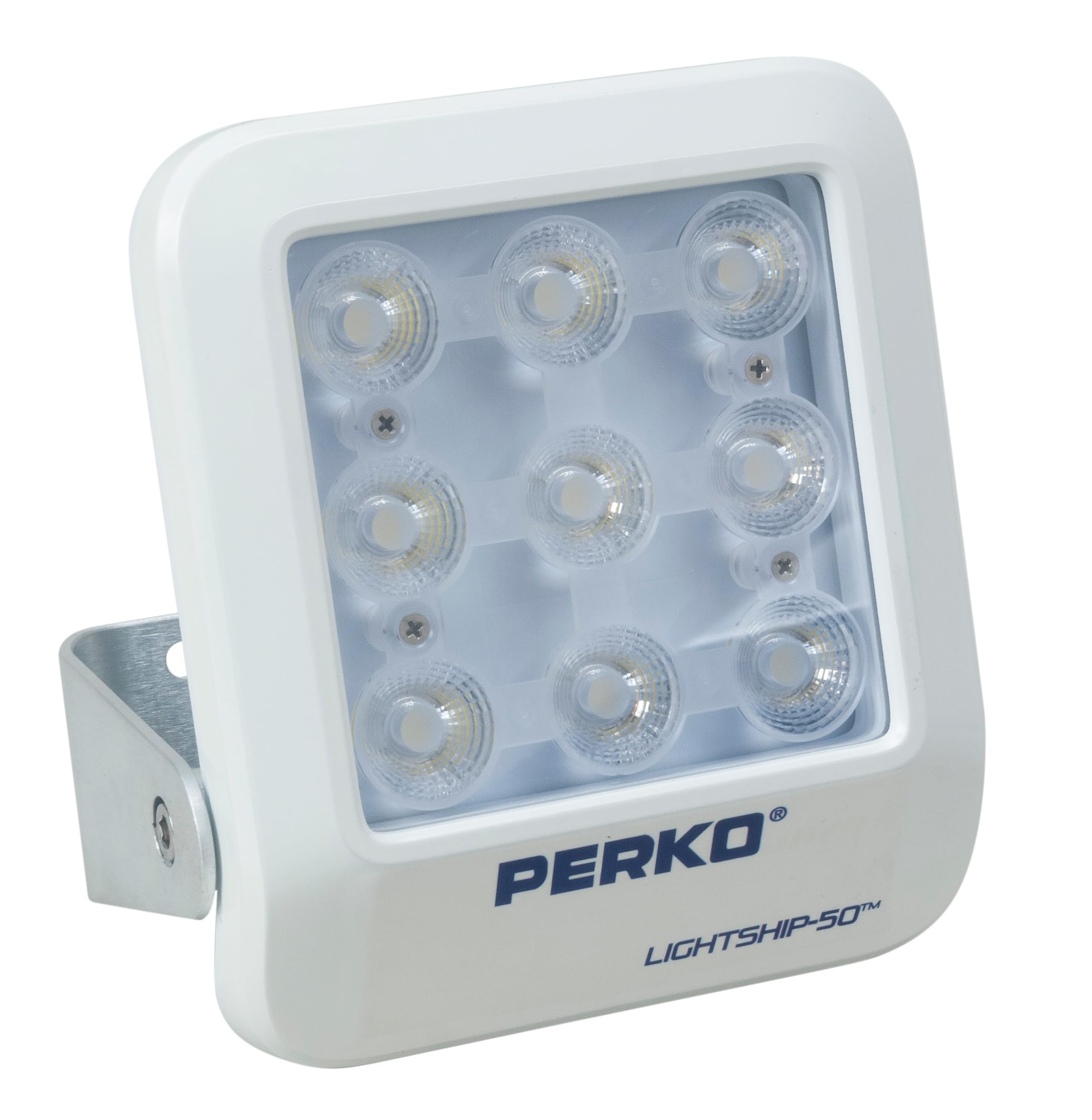 Perko 1643050S0W Lightship 50 High Performance LED Spotlight - 7,500 Lumens, White