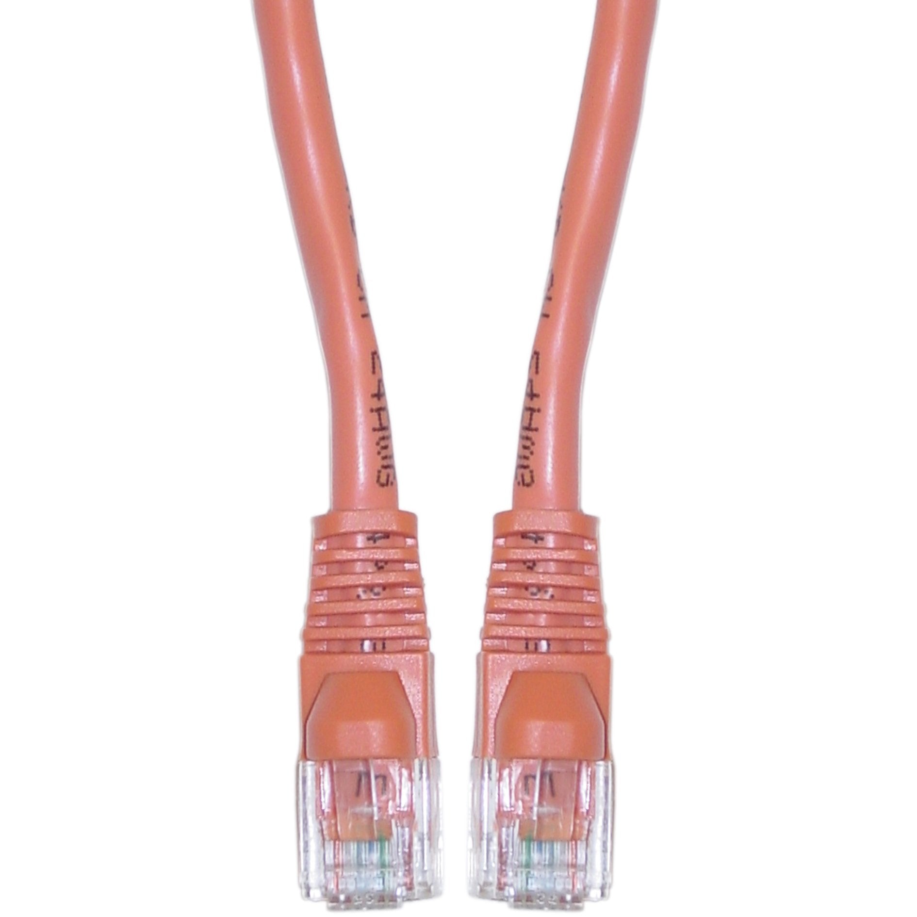 25-Feet CAT6, UTP, Crossover, with Molded Boot, 350MHz, Orange (10X8-33325)