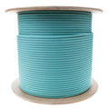 CableWholesale 2 Strand Fiber Optic Cable, Multimode, Aqua, 1000ft Spool
