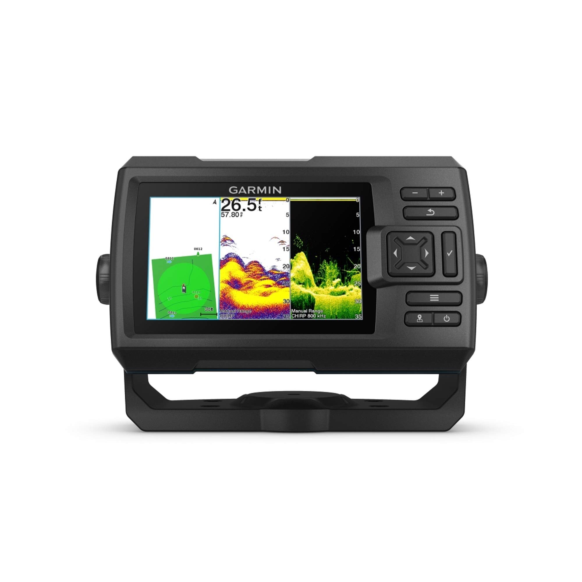 Garmin Striker Vivid 5cv, Easy-to-Use 5-inch Color Fishfinder and Sonar Transducer, Vivid Scanning Sonar Color Palettes (010-02551-00)