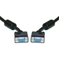 CableWholesale VGA to VGA Cable SVGA HD15 Male Coaxial Computer Monitor Cable with Ferrites, Male to Male Double Shielded HD Resolution 2048P Video Cable, Black, 15 feet