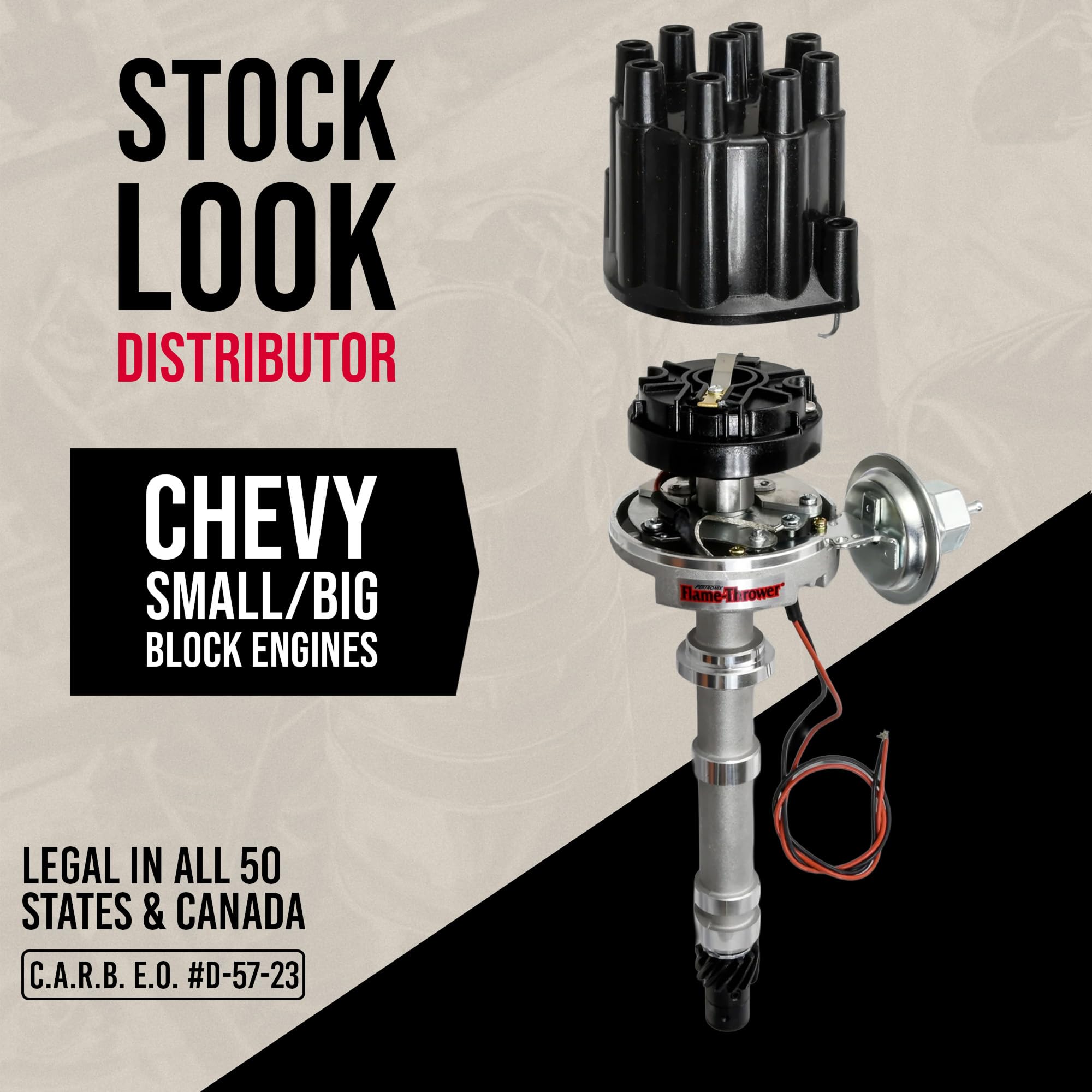 PerTronix Flame-Thrower Stock-Look Electronic Ignition Distributor, D104600