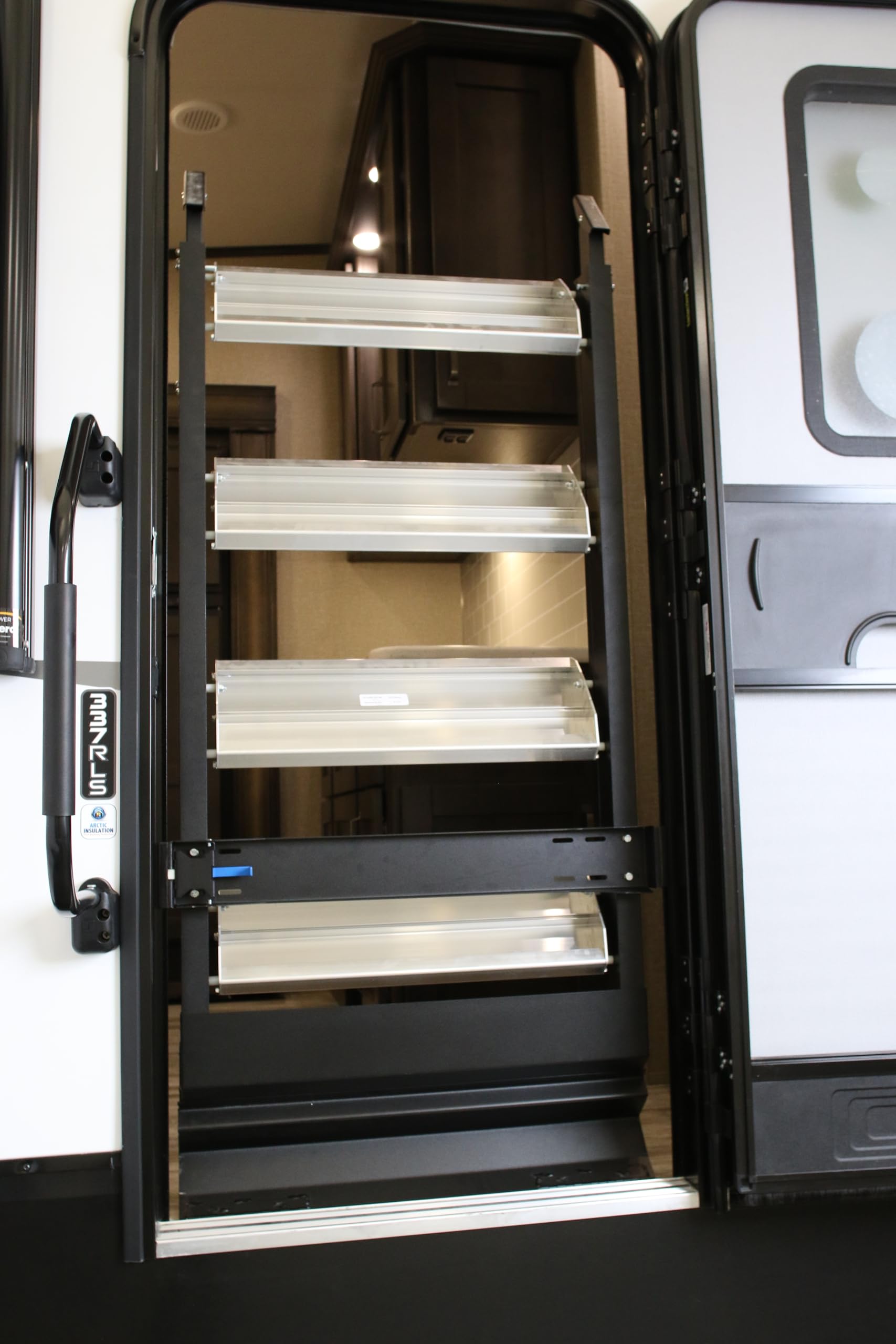 MORryde STP-215 Flip Tread RV Entry Step - 4-Step