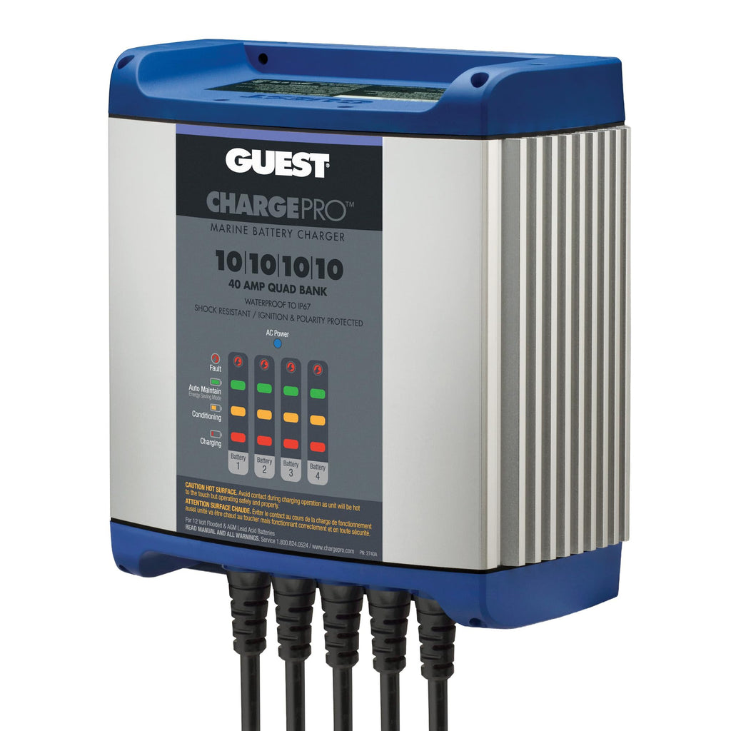 Guest 2740A Guest On-Board Battery Charger 40A / 12V; 4 Bank; 120V Input