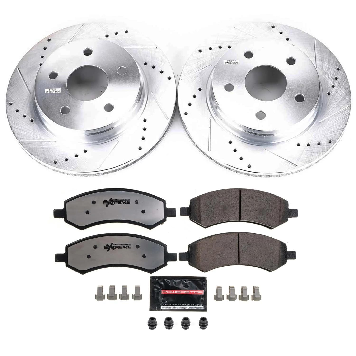 PowerStop Z36 Truck & Tow Brake Pad & Rotor Kit Front K2163-36