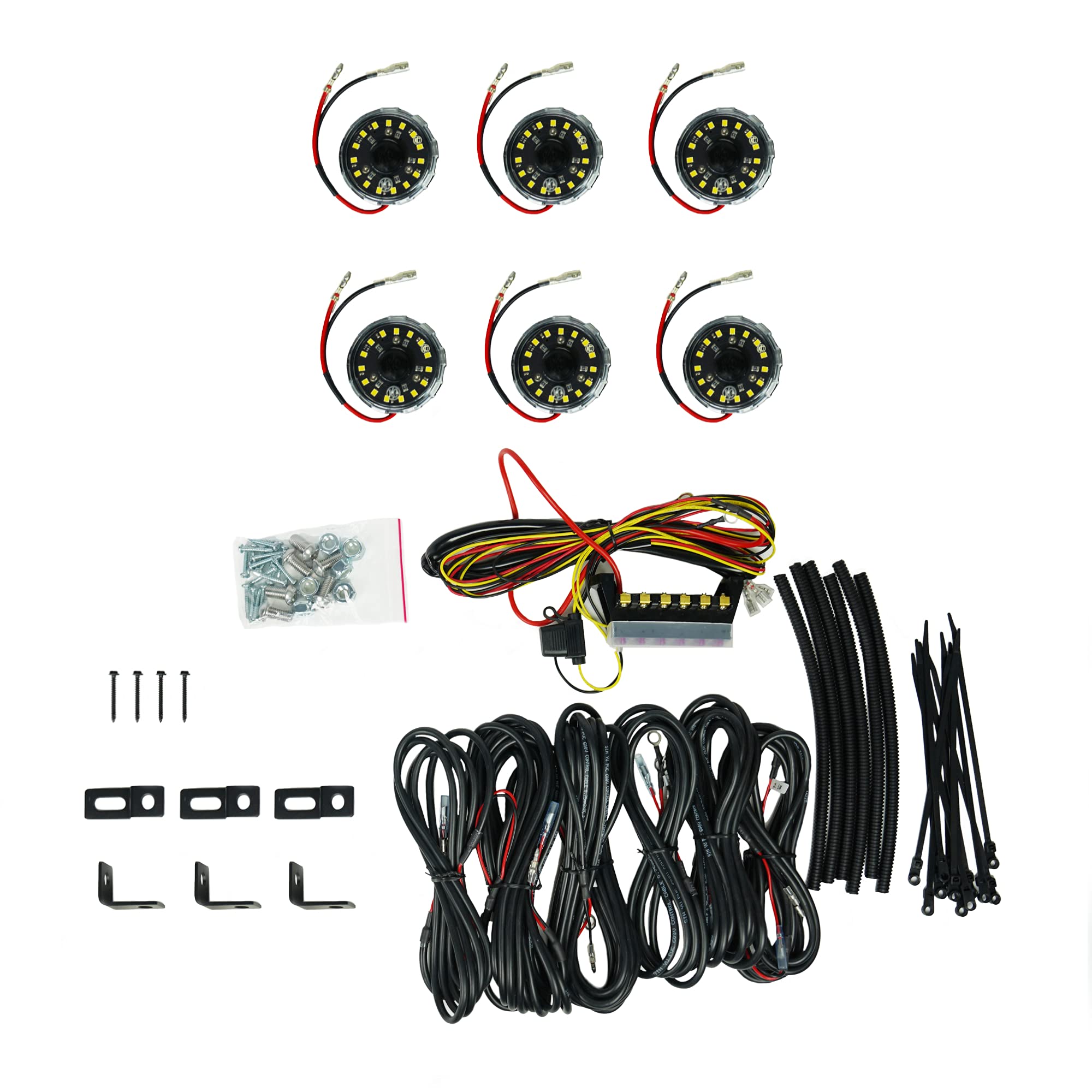 Cyclone V2 LED Rock Light 6-Light System