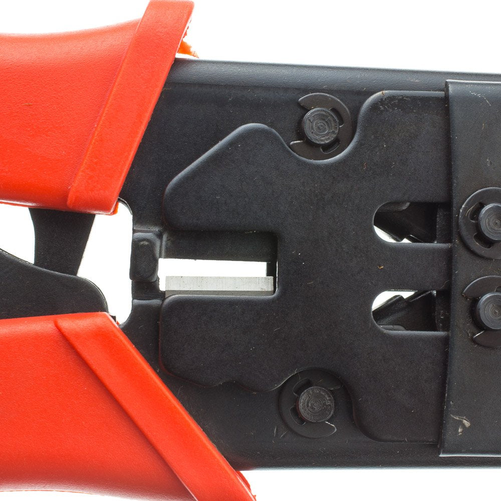 Coaxial Compression Tool for RG58, RG59 and RG6 Terminates F-pin, RCA and BNC