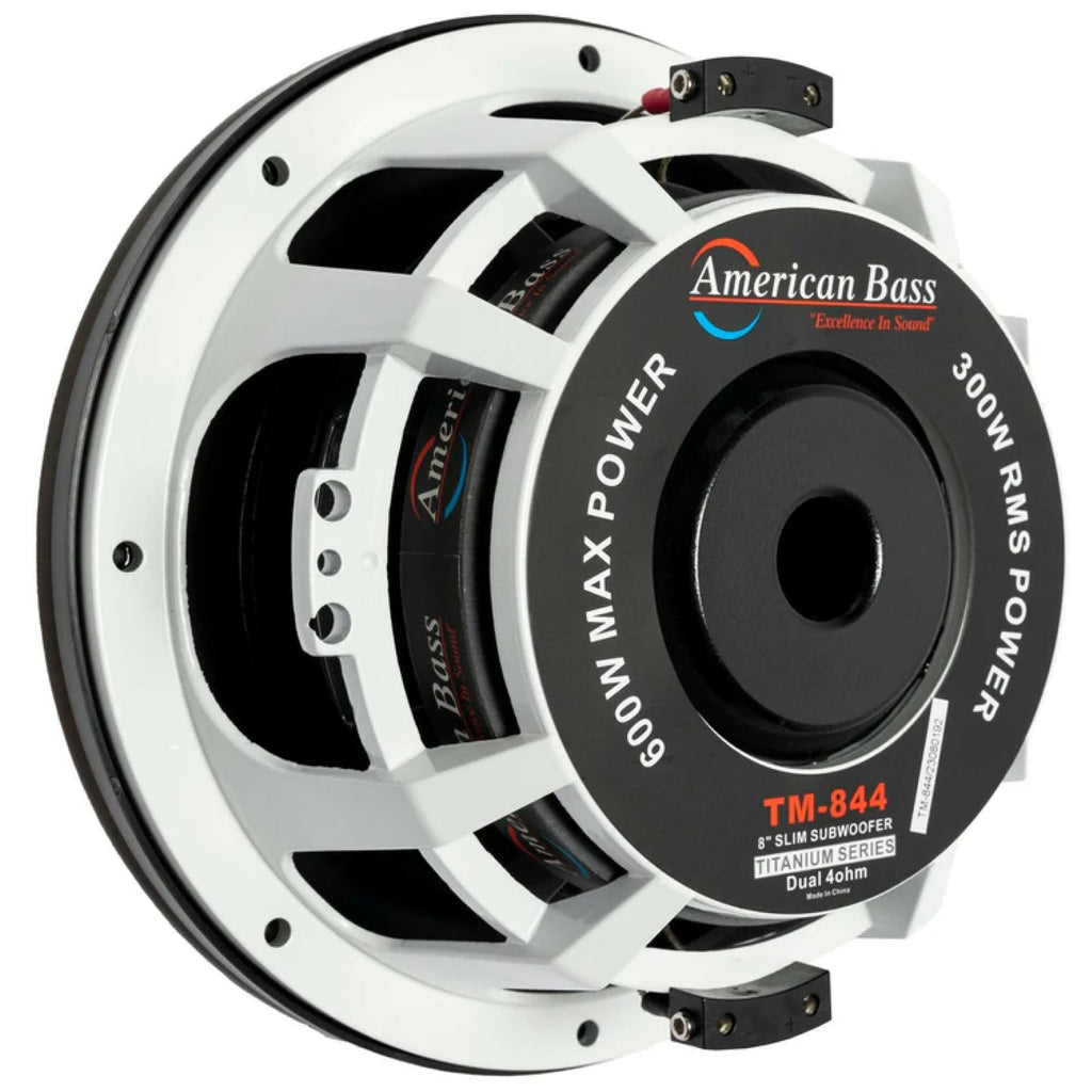 American Bass Titanium 8" Slim 600 Max Watts Car Subwoofer