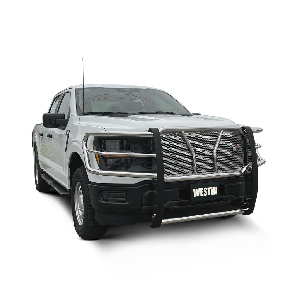 Westin 57-4060 HDX 1-Piece Grille Guard fits 2021-2026 F150 with Front Camera (Exc Raptor Platinum and 2022 and up Lightning EV)
