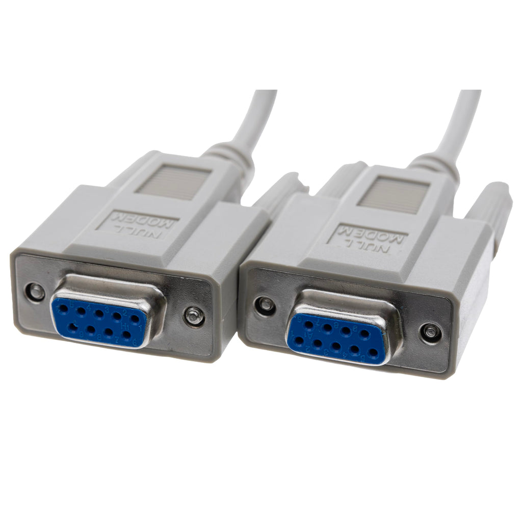 CableWholesale 6-Feet DB9 Male/DB9 Female 8C Null Modem Cable (10D1-20206)