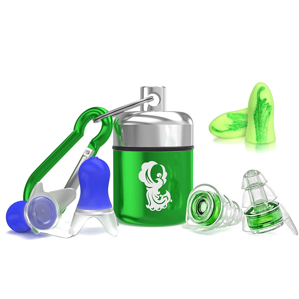 Sound Reducing Professional Ear Plugs - Most effective Noise Reduction Ear Plugs for Concerts, Work, Sleep and Motorcycle Ear Protection - Soft and Comfortable Reusable Ear Plugs - Earplugs Sleep