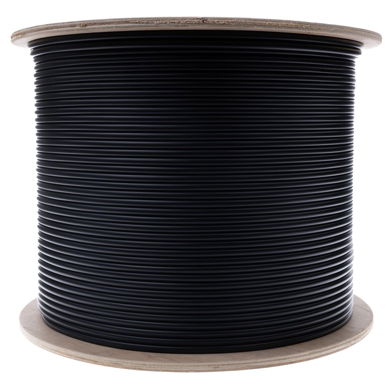 CableWholesale 6-Strand Fiber Optic Cable, Singlemode, Black, 1000ft Spool