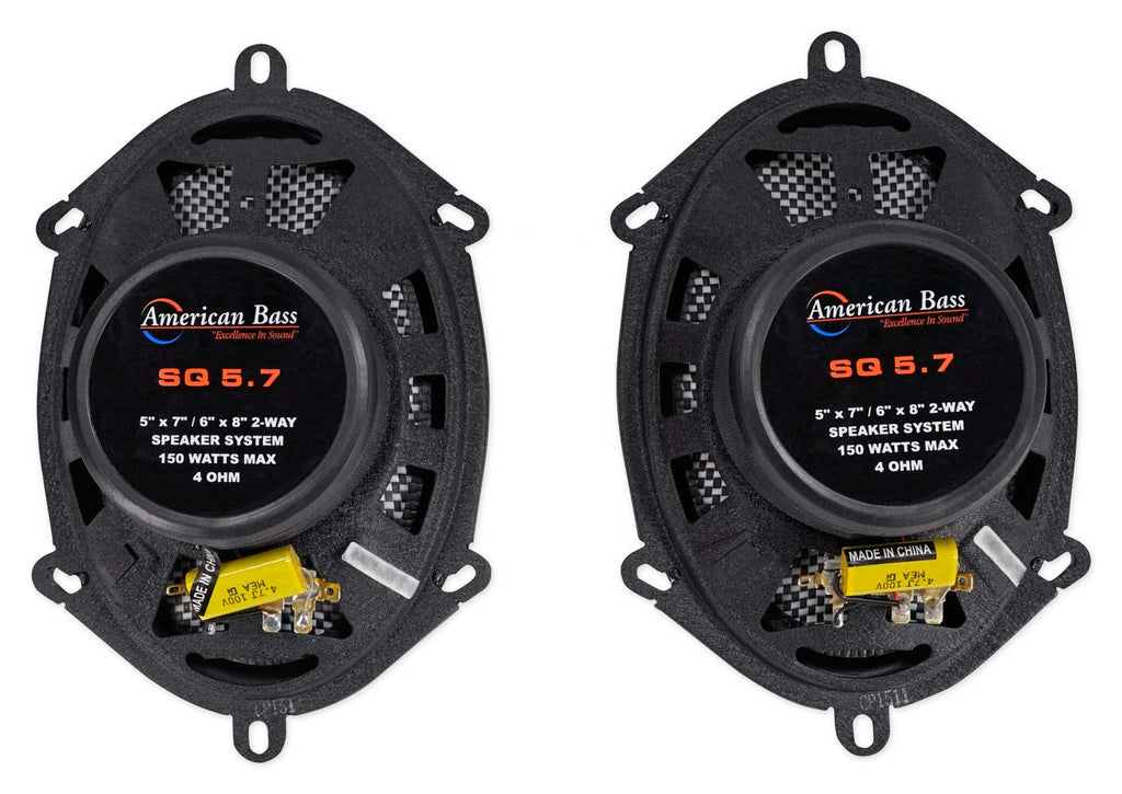 American Bass SQ 5.7" Full Range Speakers, 150, Pair