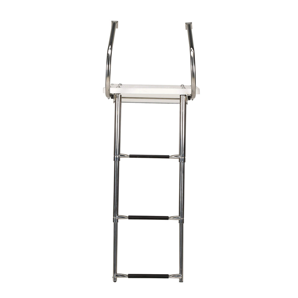 Seachoice Deluxe Universal Swim Platform w/ Side Mount Telescoping Ladder, 3 Step Ladder, Inboard/Outboard
