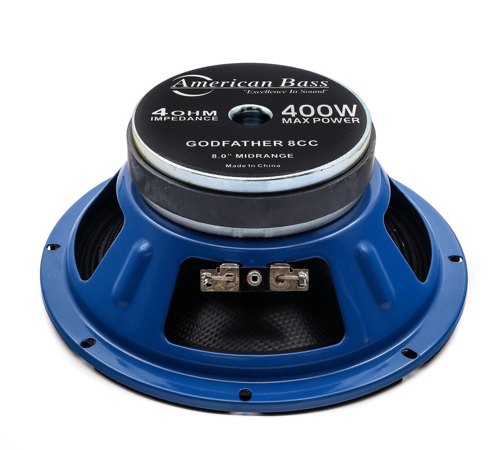 American Bass GF8CC Godfather 8 Midrange 400 Watts 4 Ohm Carbon