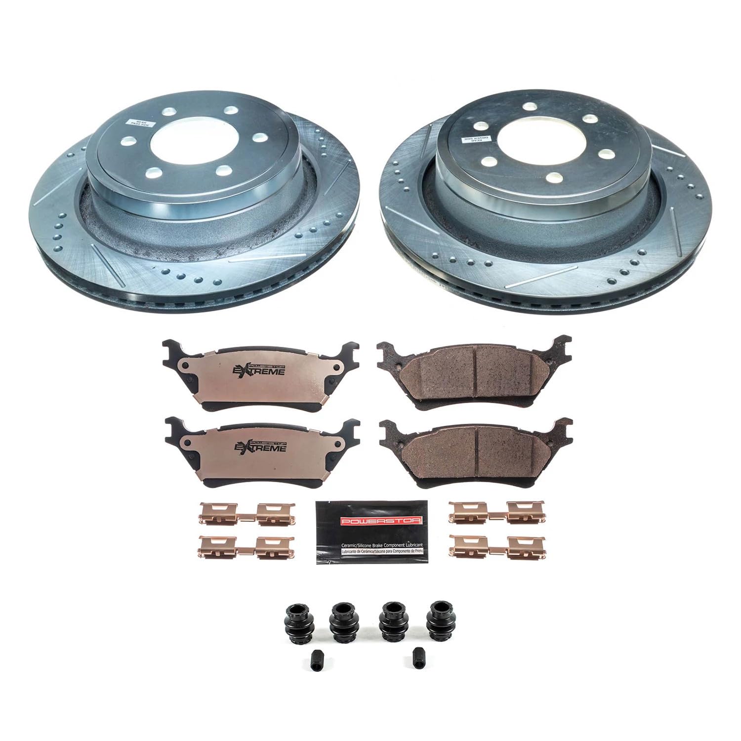 PowerStop Z36 Truck & Tow Brake Pad & Rotor Kit Rear K6271-36