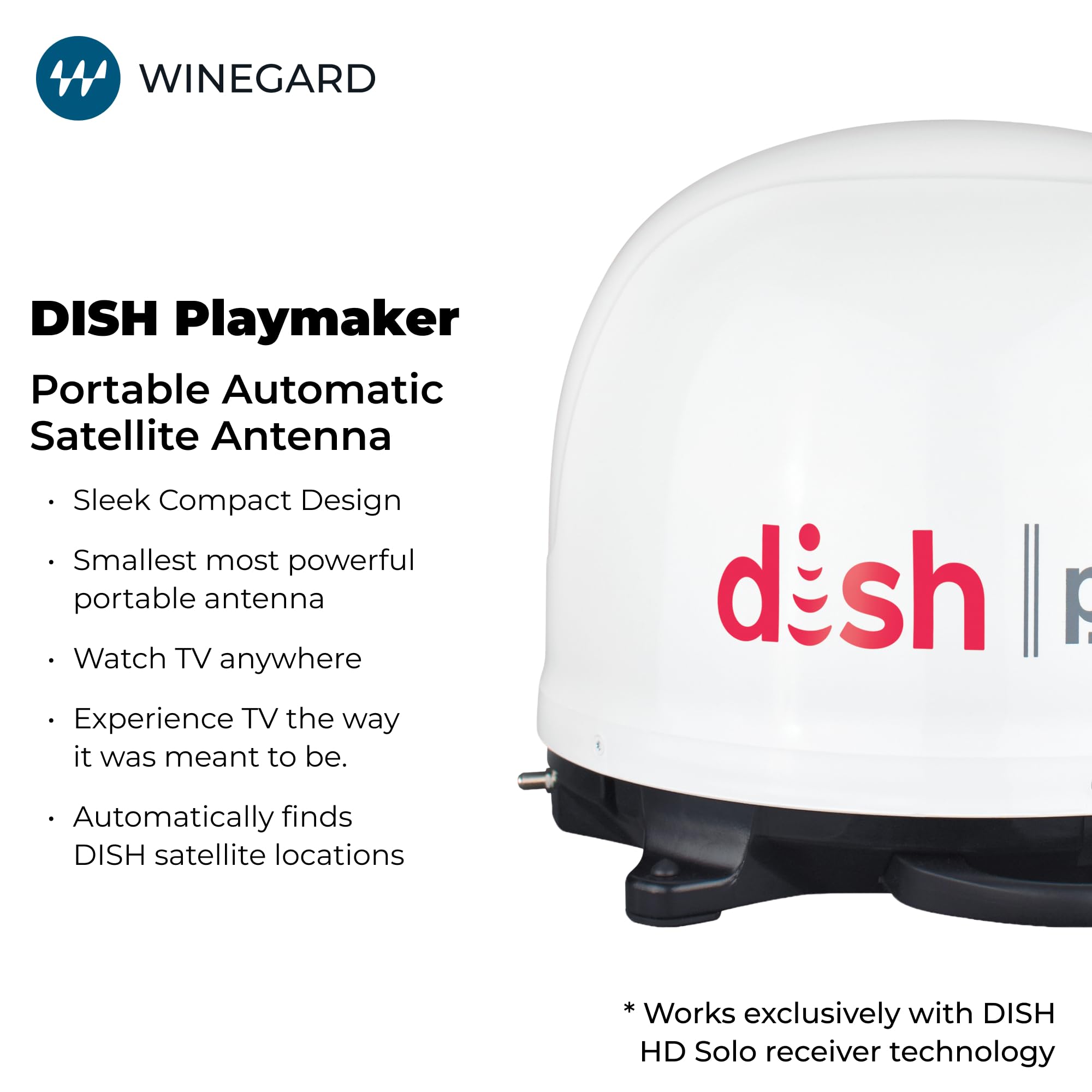Winegard White Company PL-7000 Dish Playmaker Portable Antenna
