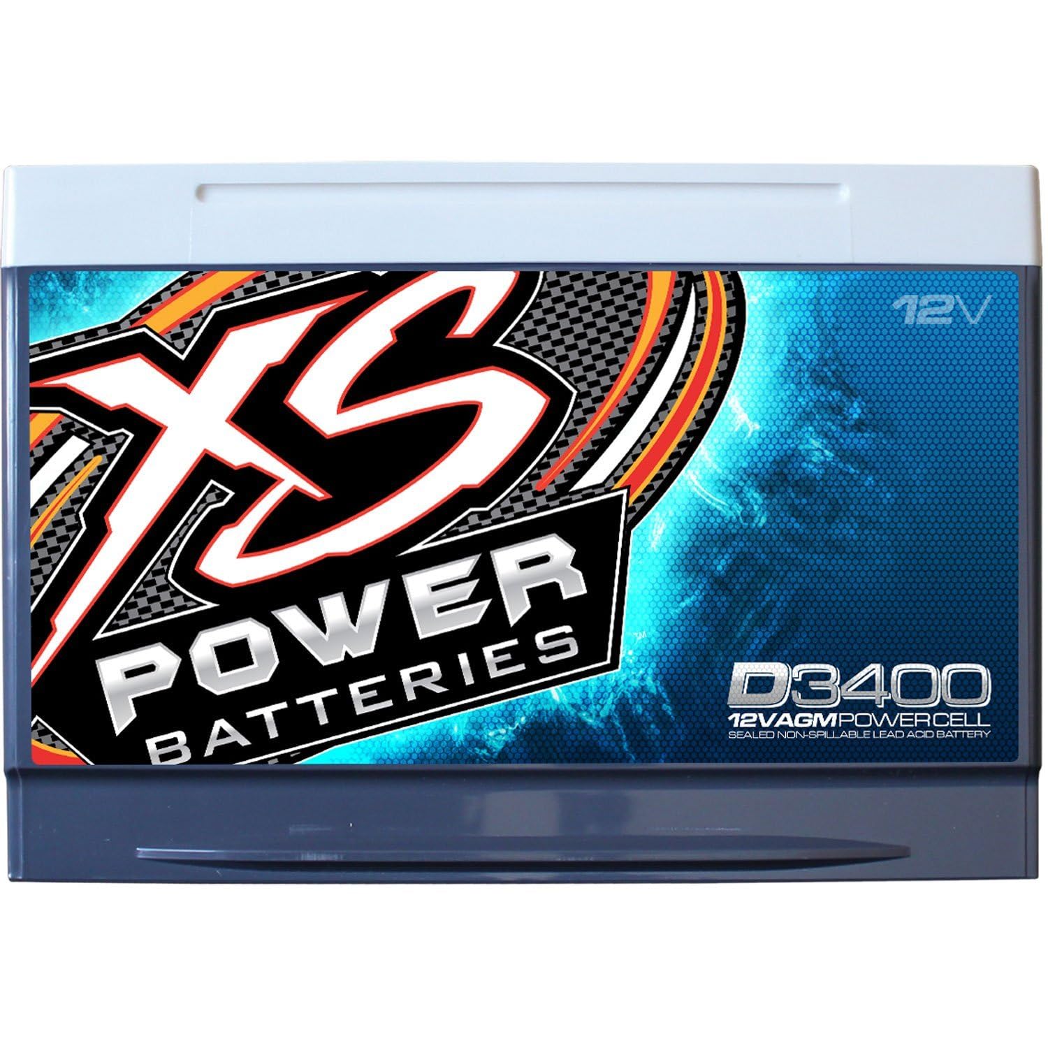 XS Power D3400 XS Series 12V 3,300 Amp AGM High Output Battery with M6 Terminal Bolt