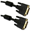 CableWholesale 10 Feet DVI-D Dual Link Cable with Ferrite, Black, DVI-D Male to DVI-D Male, 3 Meter, 28 AWG, Male to Male Cable, 2560 x 1600, DVI-D Cable, Computer Monitor Cable, DVI to DVI Cable
