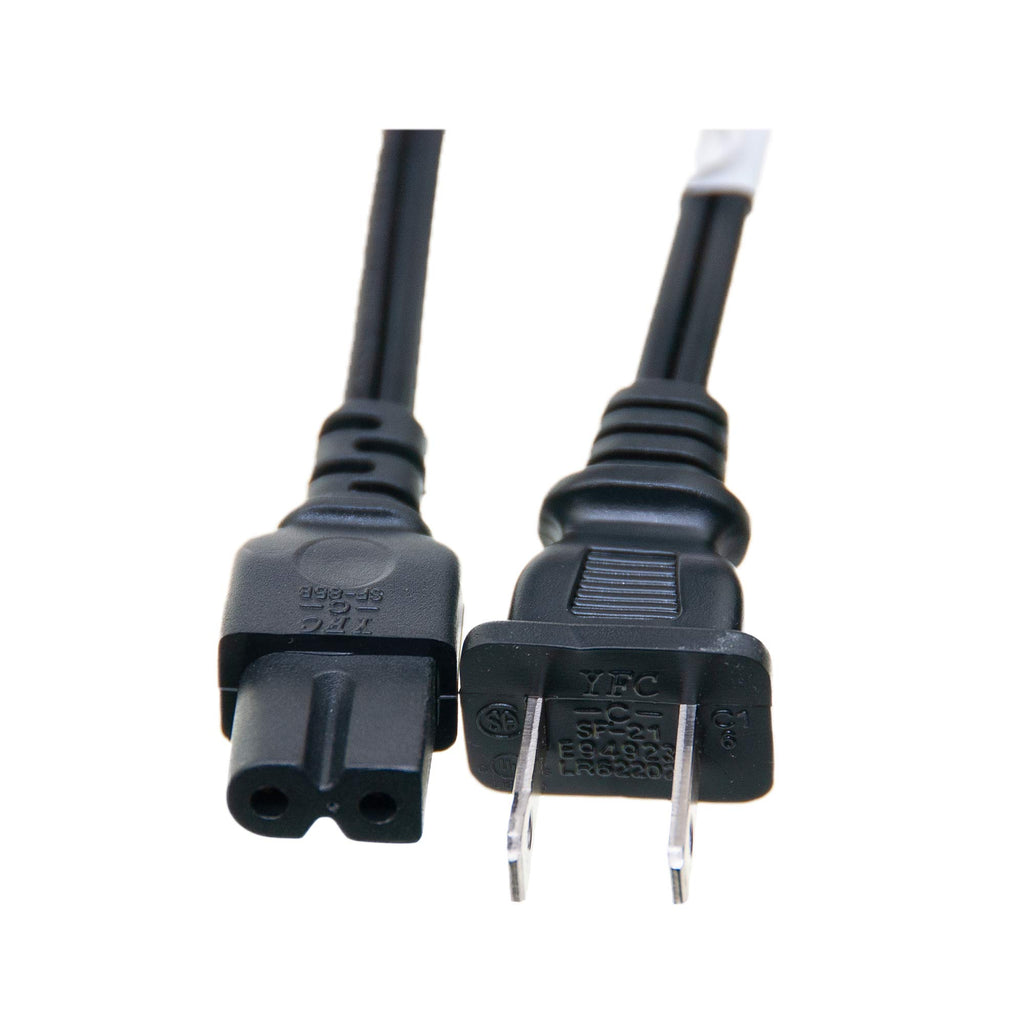 Notebook/Laptop Power Cord, NEMA 1-15P to C7, Polarized, 6 ft
