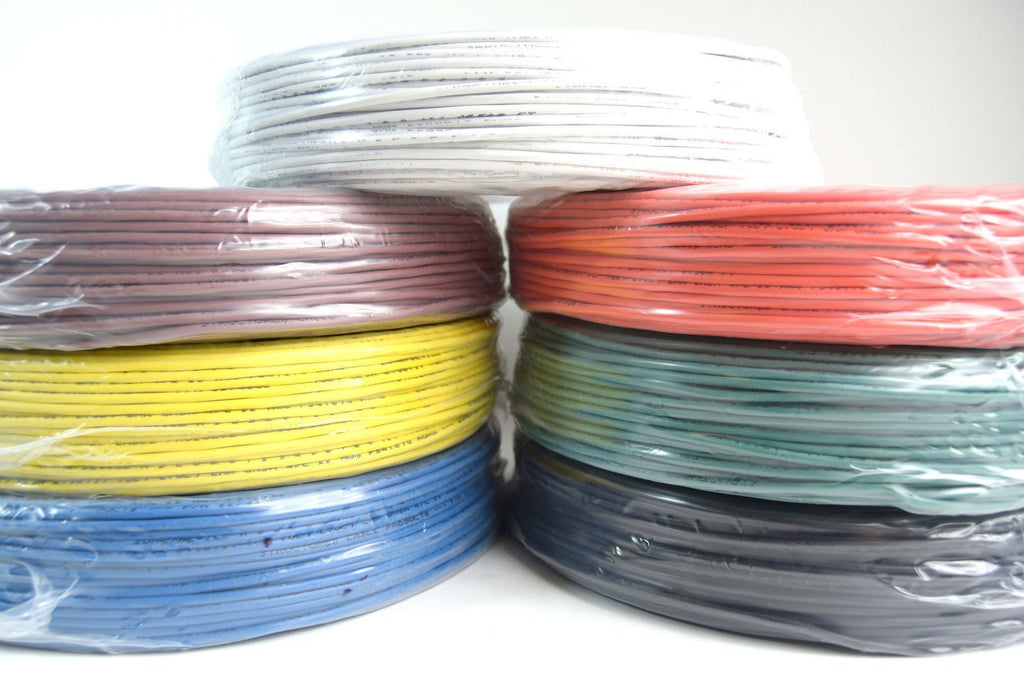 SCP 500' ft 22 Gauge 4 Conductor Solid Security Alarm Wire Cable White Flexible