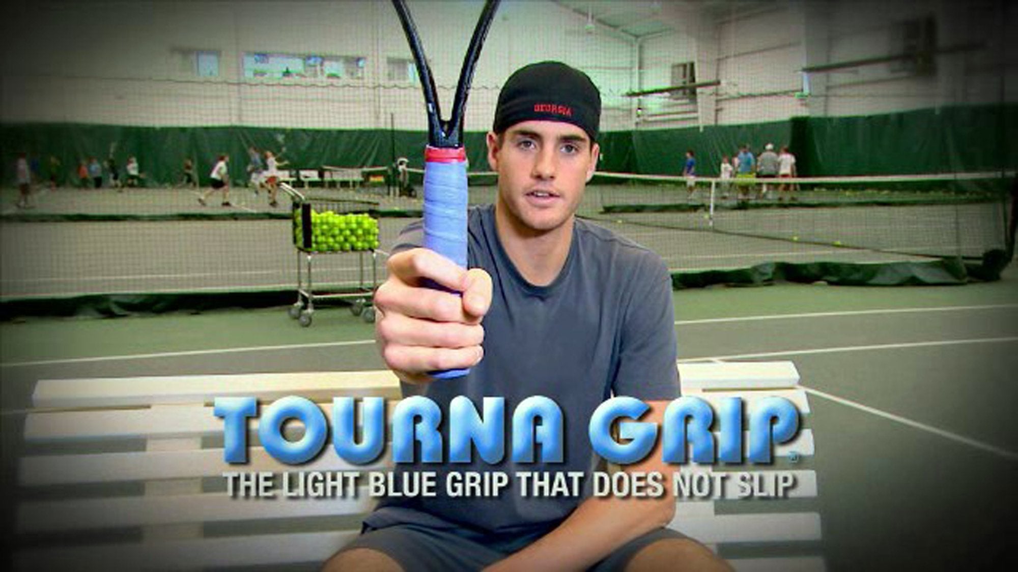 Tourna Grip XL Original Dry Feel Tennis Grip 10 Pack, Blue