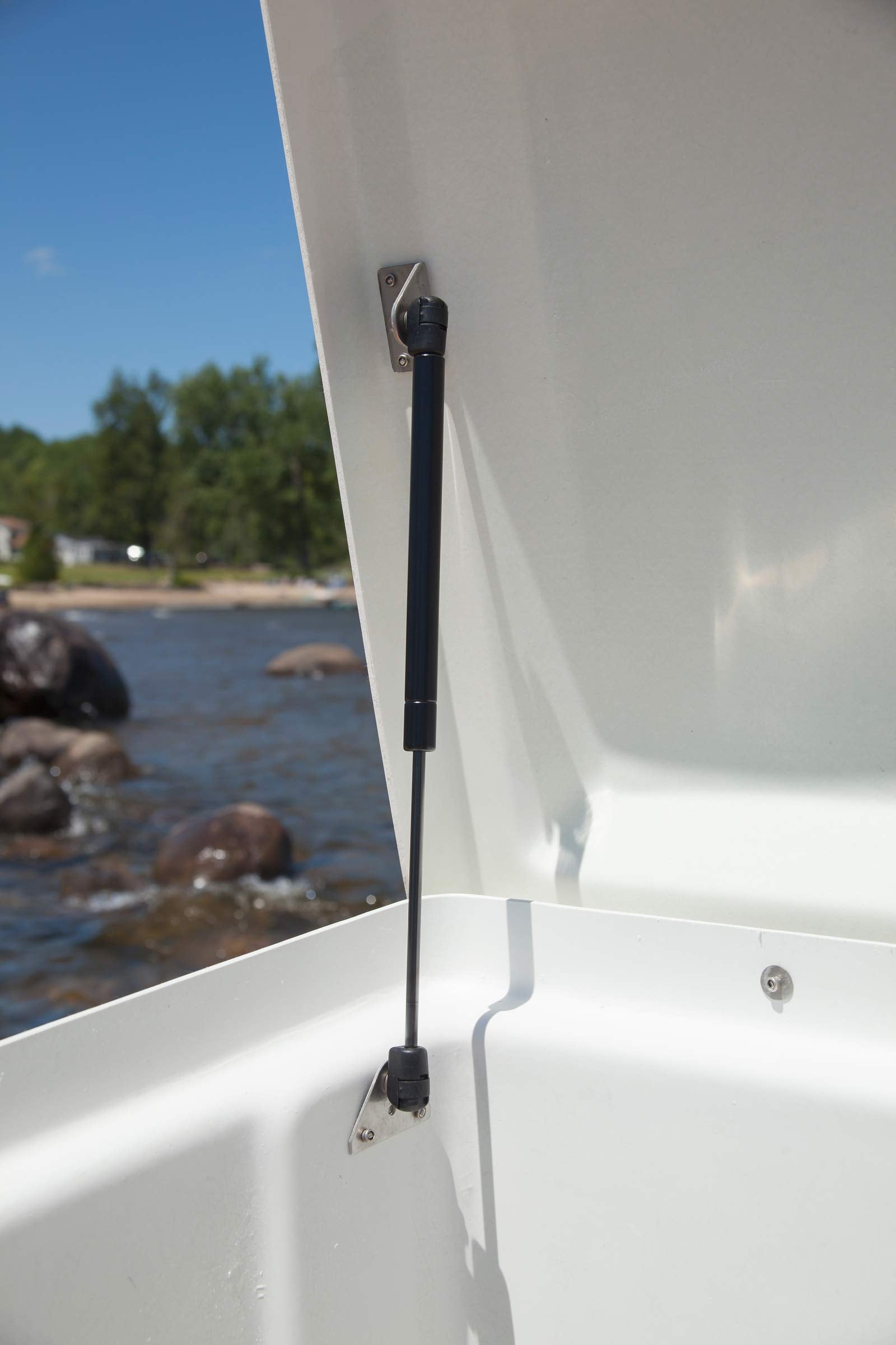 Taylor Made Stow 'N Go Fiberglass Dock Box with Top Seat