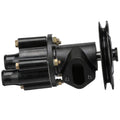 Quicksilver 807151A8 Sea Water Pump Housing for V-8 MerCruiser Engines Made by General Motors with a V-Belt Pulley System for Engine Accessories and Mechanical Fuel Pumps