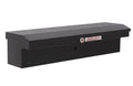 Weather Guard Model 178-5-04 56in Lo-Side Truck Box, Low Profile, Aluminum, Gloss Black, 4.0 cu ft capacity