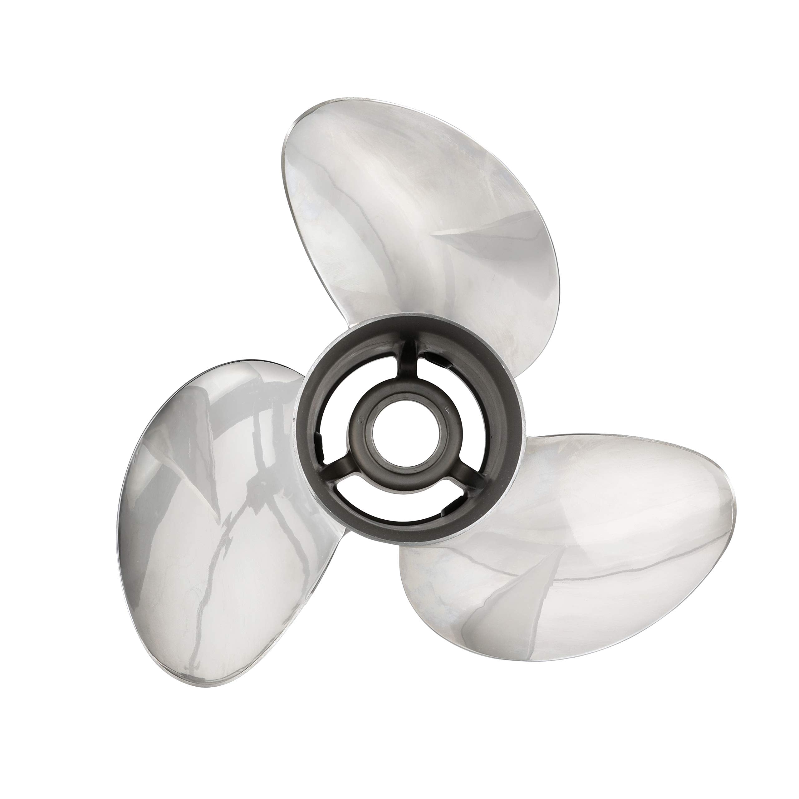 Quicksilver Q3 14.2" Diameter X 18" Pitch, 3-Blade Stainless Steel Propeller, Right Hand Rotation, High Polished Finish