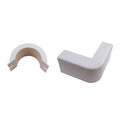 Cord Cover Cable Raceway, 3/4 inch Surface Mount Cable Raceway 90 Degree Outside Elbow (for Outside Corners) On-Wall Cord Concealer, Cord Organizer/Wire Hider and Protector, White, CableWholesale