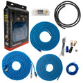 American Bass 4 Gauge CCA Amplifier Kit (Blue)