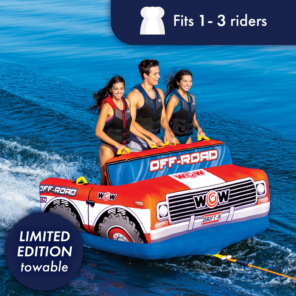 Wow Sports Off-Road Pickup Towable Tube - 1-3 Person - Limited Edition