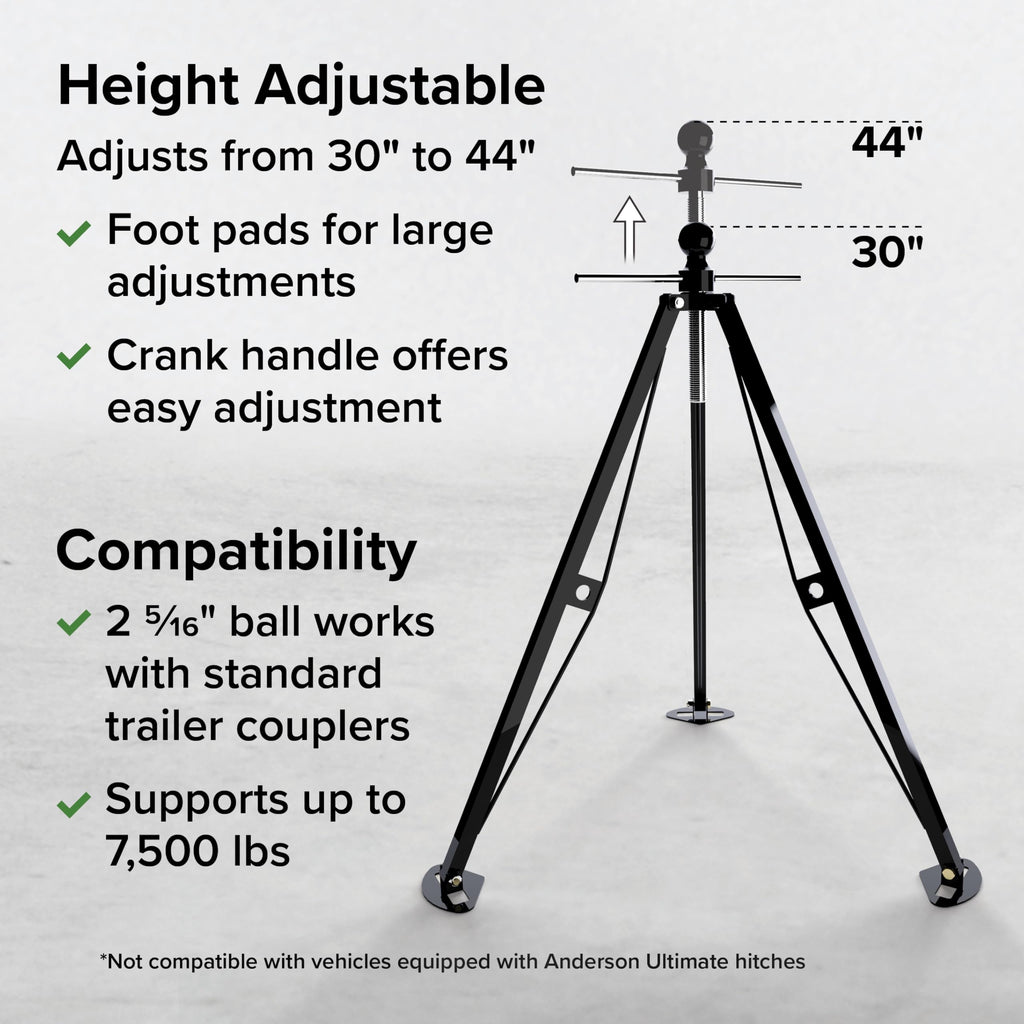 Camco Eaz-Lift Camper & RV Gooseneck Stabilizer Tripod Jack