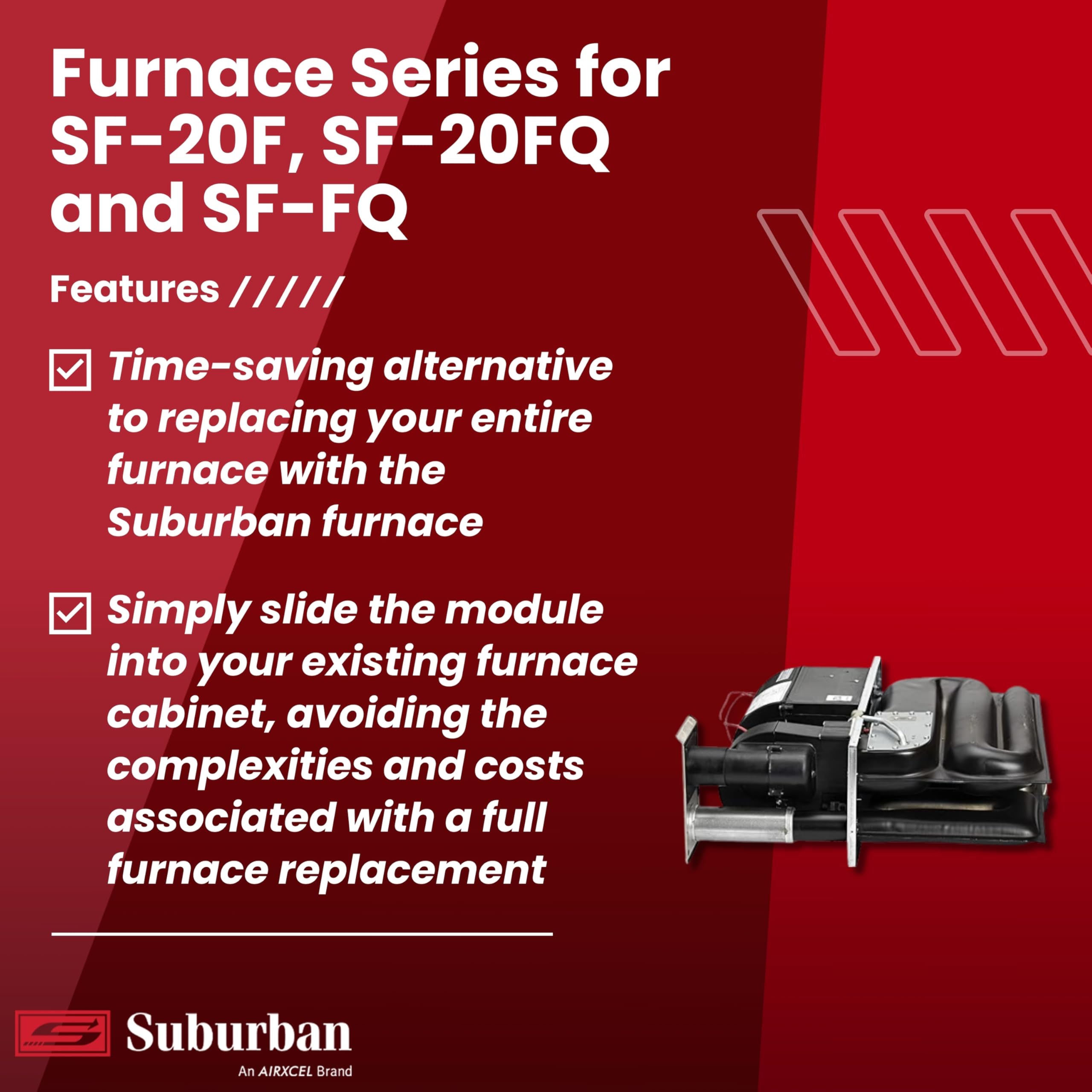 Suburban RP-20FQ 20,000 BTU/h RV Furnace Replacement Core (2606A)
