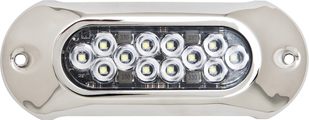 attwood 66UW12B-7 Lightarmor Ultra-Bright 12-LED HPX 5,000 Lumen Underwater Light, Sapphire Blue