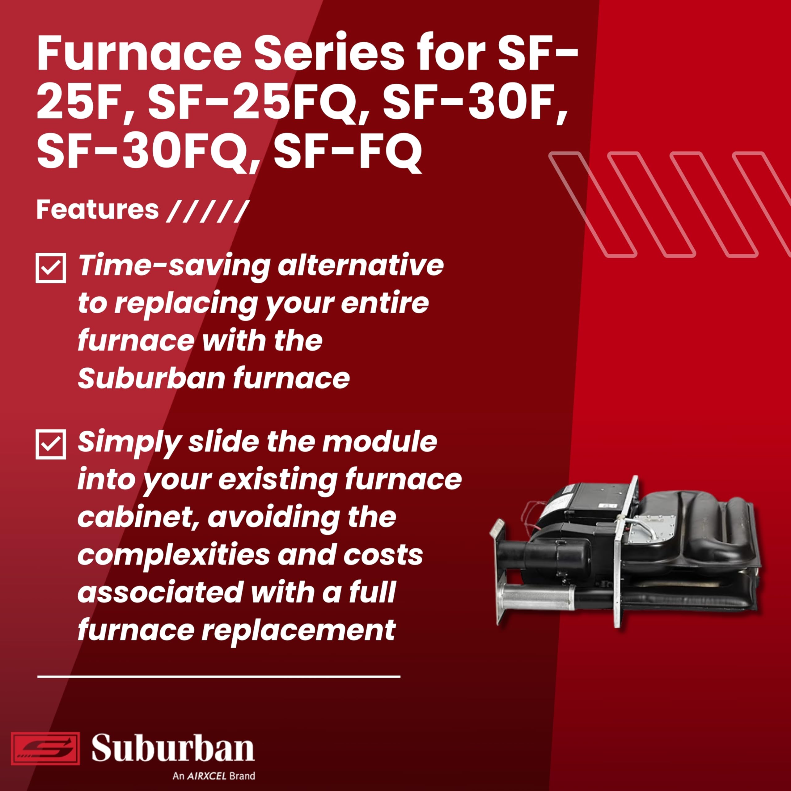 Suburban RP-30FQ 30,000 BTU/h RV Furnace Replacement Core (2608A)