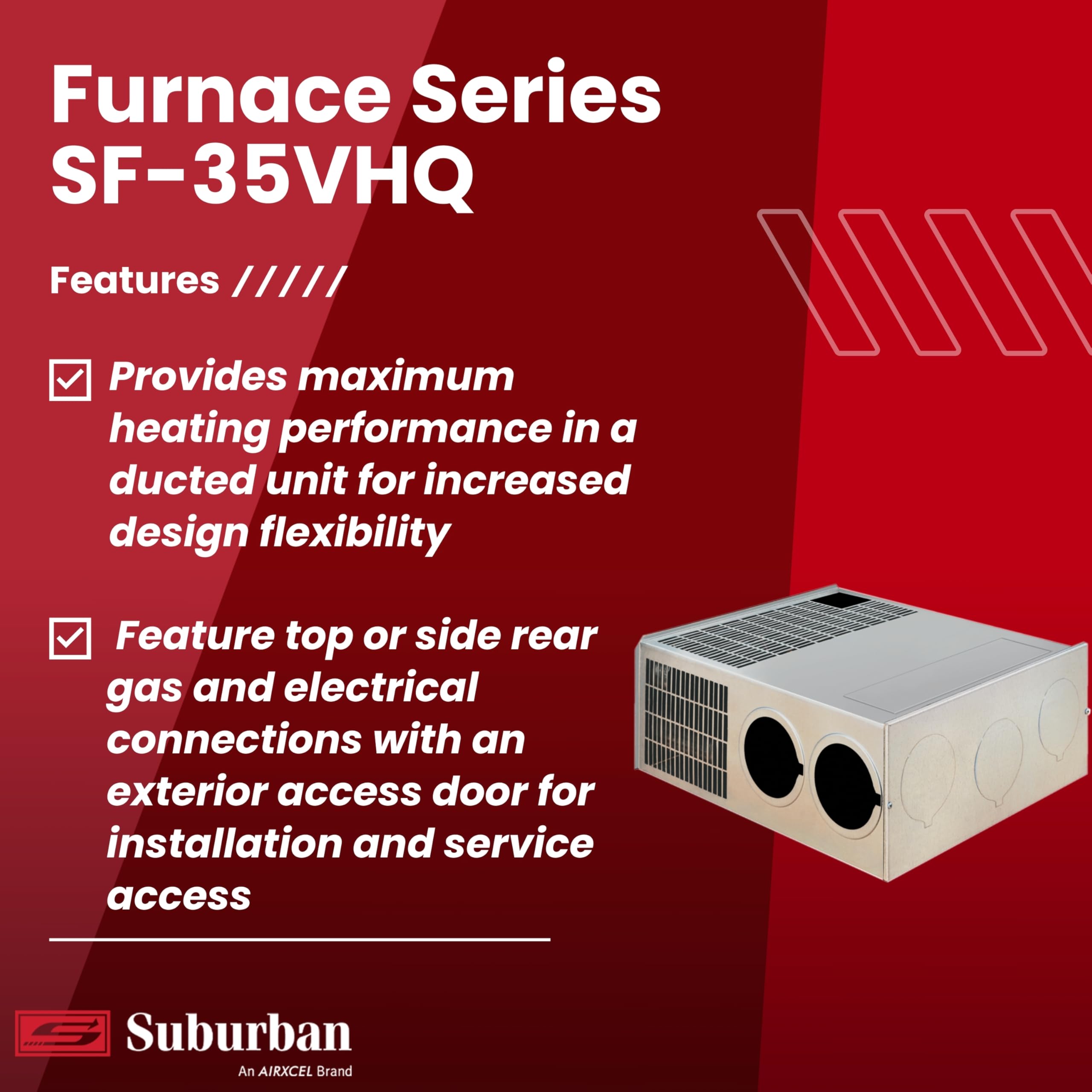 Suburban SF-35VHQ 35,000 BTU/h Ducted Low Profile RV Furnace (2588A)